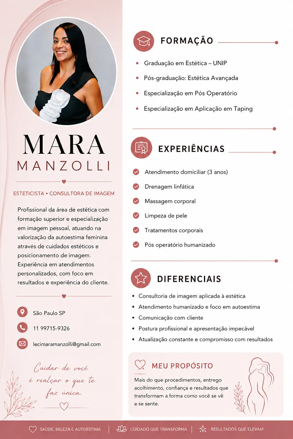 Trabalho de Esteticista por Mara manzolli em São Paulo