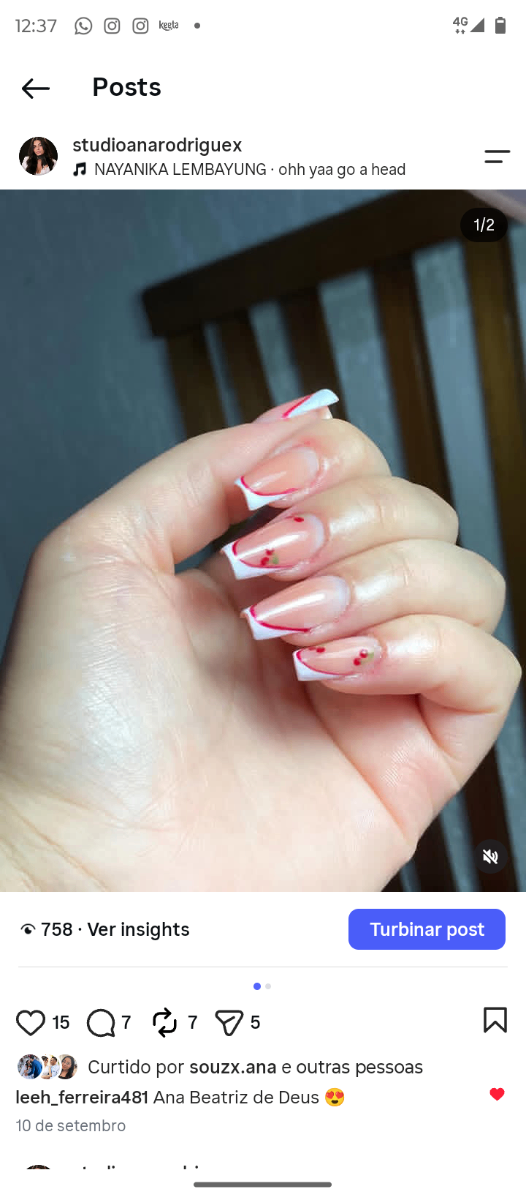 Trabalho de Nail Designer por Studio Anarodriguex em Conjunto Promorar Estrada da Parada, São Paulo — foto 7 de 7