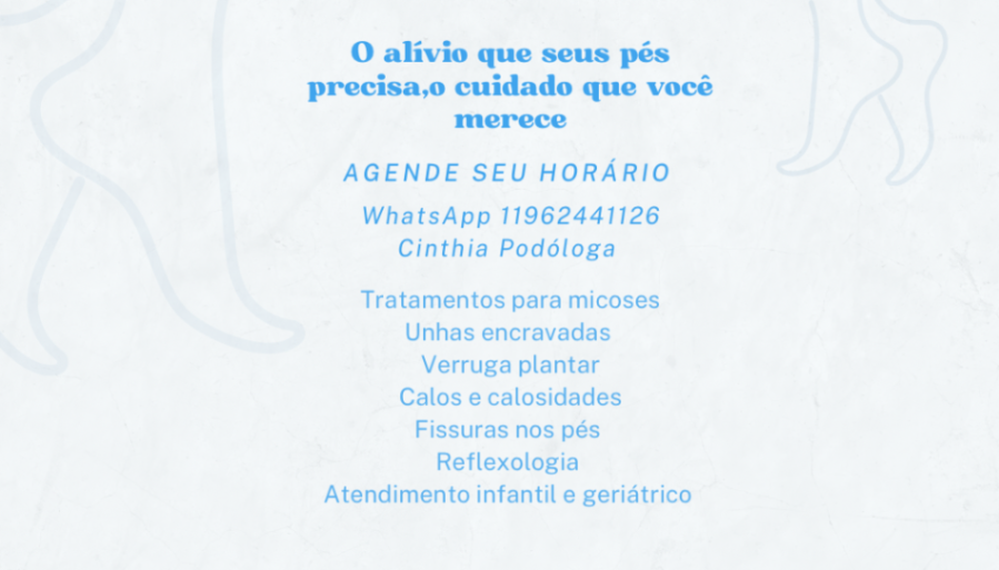 Trabalho de Podólogo(a) por Cinthia Sampaio em Cidade Ariston Estela Azevedo, Carapicuíba — foto 1 de 11