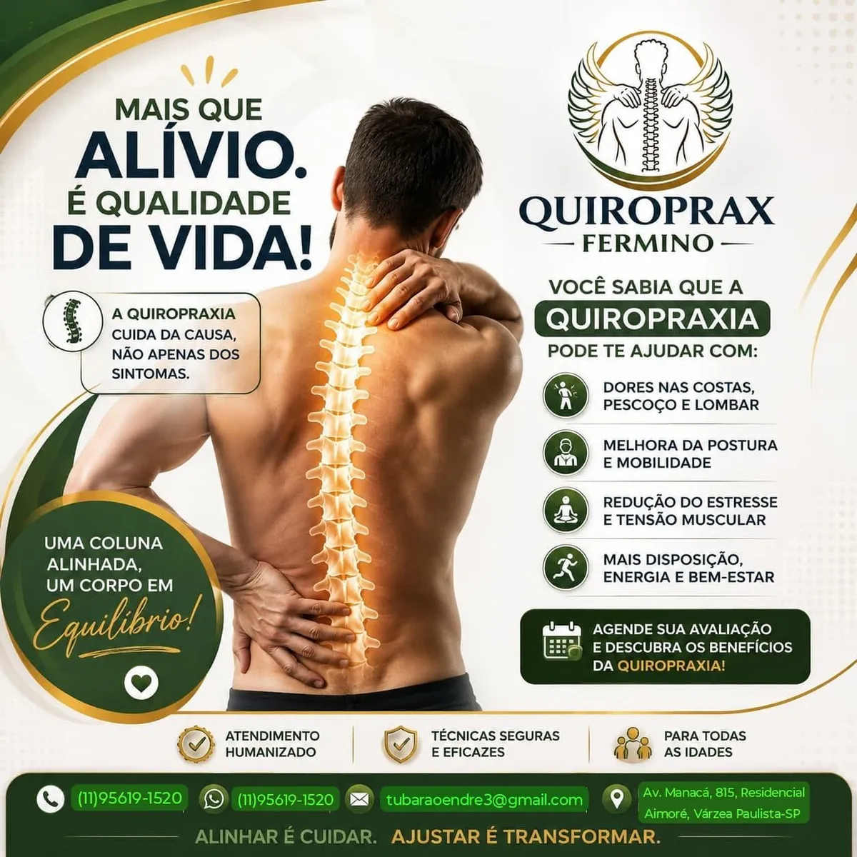 Trabalho de Quiroprata por André Luís Fermino em Residencial Aimoré, Várzea Paulista — foto 3 de 4