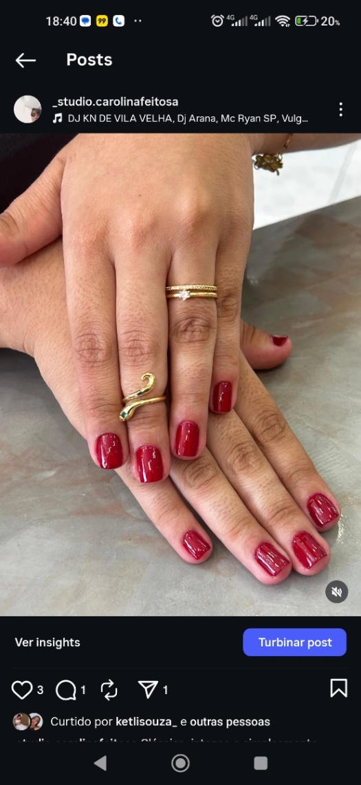 Trabalho de Manicure/Pedicure por Carolina Feitosa em Cidade Antônio Estevão de Carvalho, São Paulo — foto 7 de 12