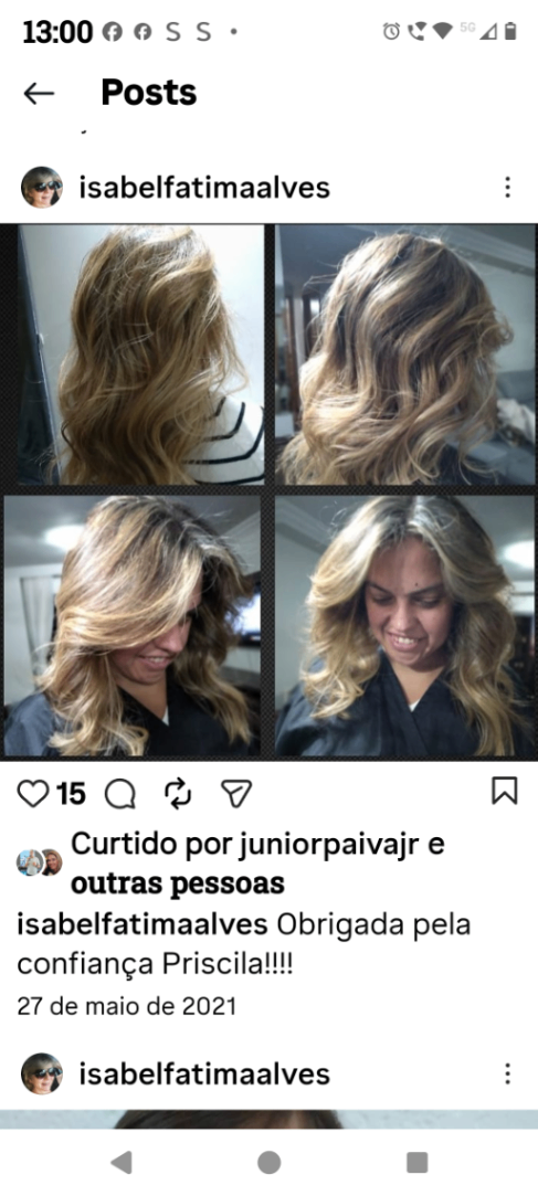 Trabalho de Cabeleireiro(a) por Isabel de Fátima Alves em Jardim Remo, São Paulo — foto 9 de 21