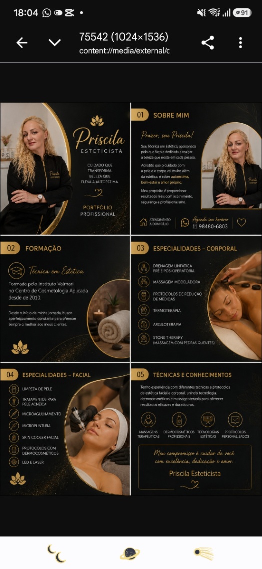 Trabalho de Esteticista por Priscila Pedroza em Jardim Paquetá (Zona Norte), São Paulo