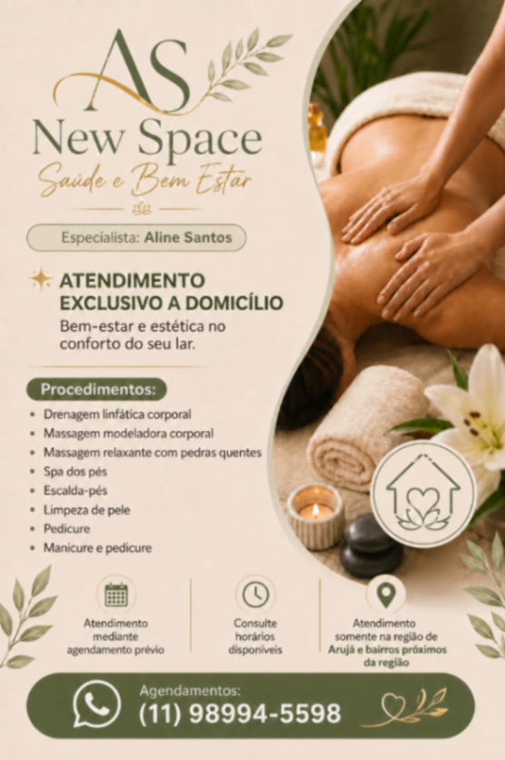 Trabalho de Esteticista por Aline Santos em Parque Rodrigo Barreto, Arujá