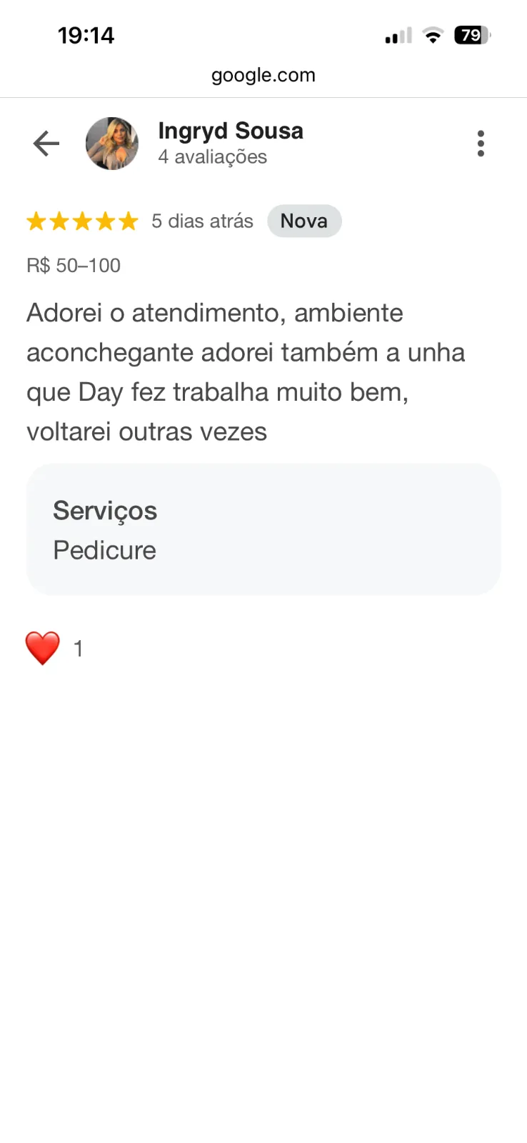 Trabalho de Manicure/Pedicure por Daiane angelica de oliveira em Jardim Lídia, São Paulo — foto 17 de 18