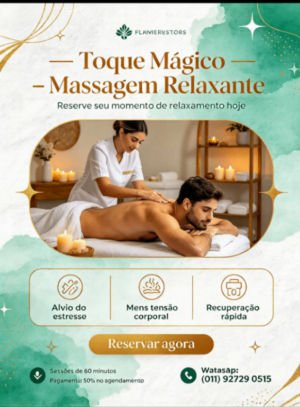 Trabalho de Massoterapeuta por Toque Mágico em Cidade Mãe do Céu, São Paulo — foto 1 de 4