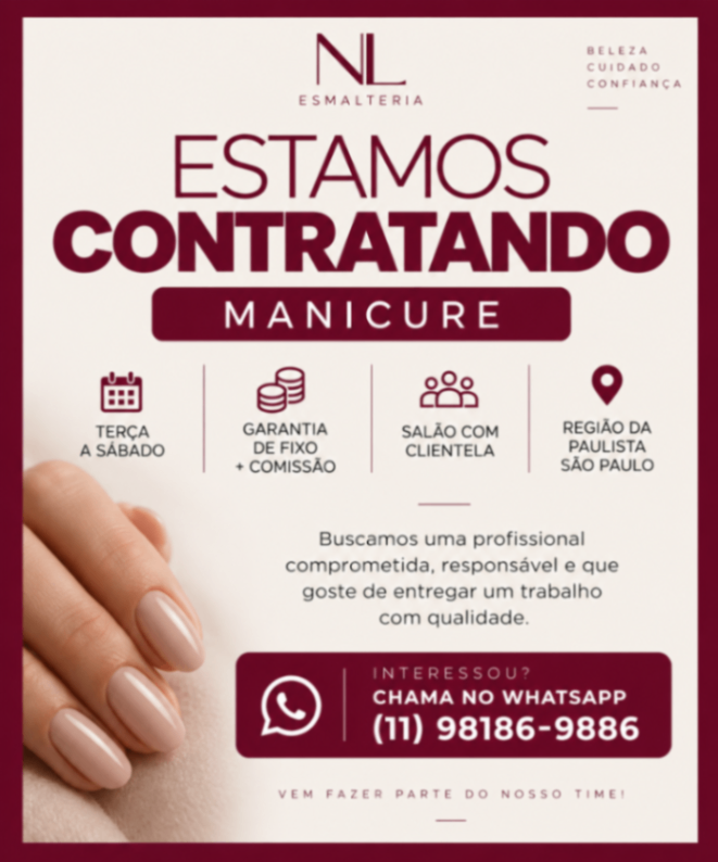Nail Designer - próx Paulista - São Paulo