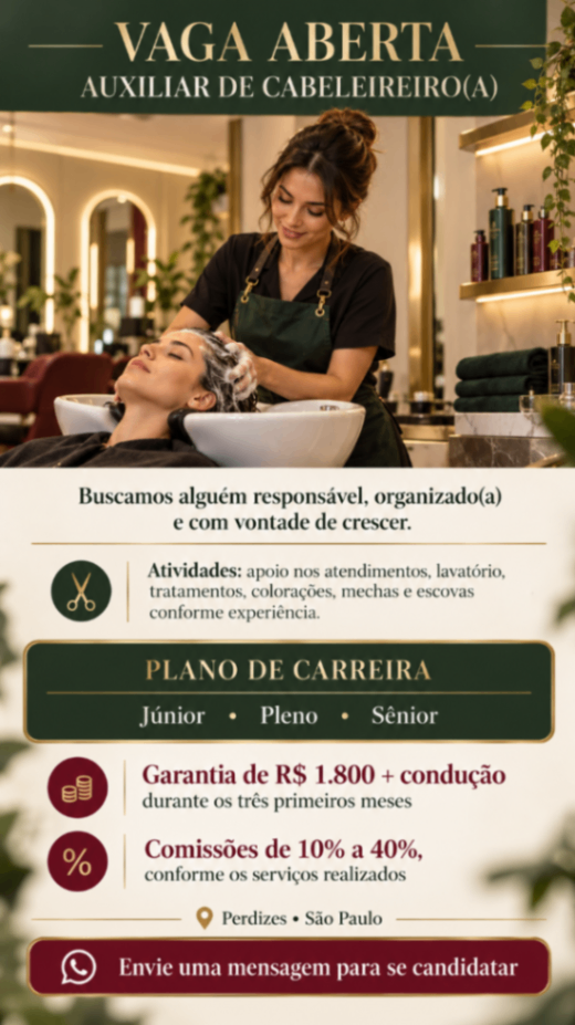 Vaga de Escovista - Perdizes - São Paulo — Mari Borges Beauty