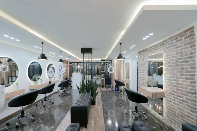 Interior de salão de beleza